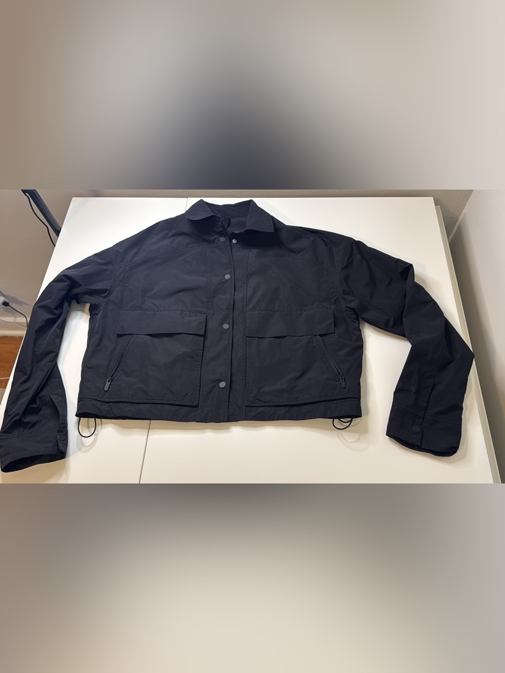Lululemon Utility Jacket Water resistant 4 Black crop boxy fit